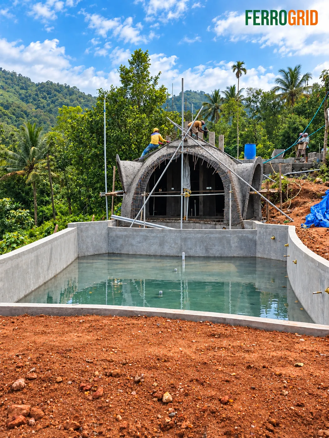 Pool & dome
