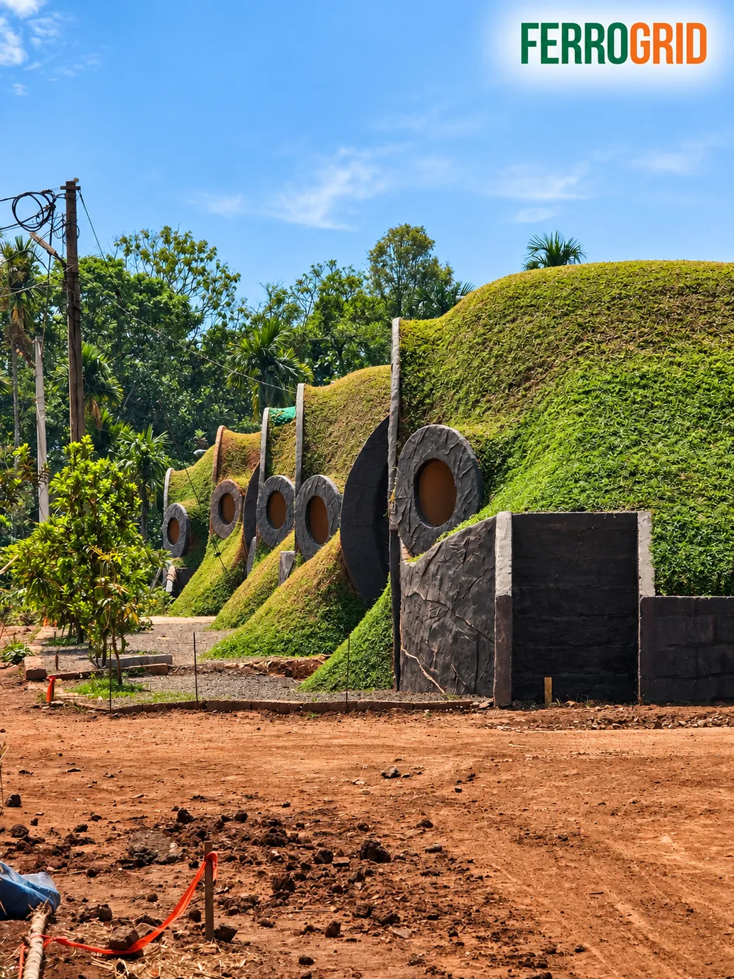 Green-roofed domes, Pulpally